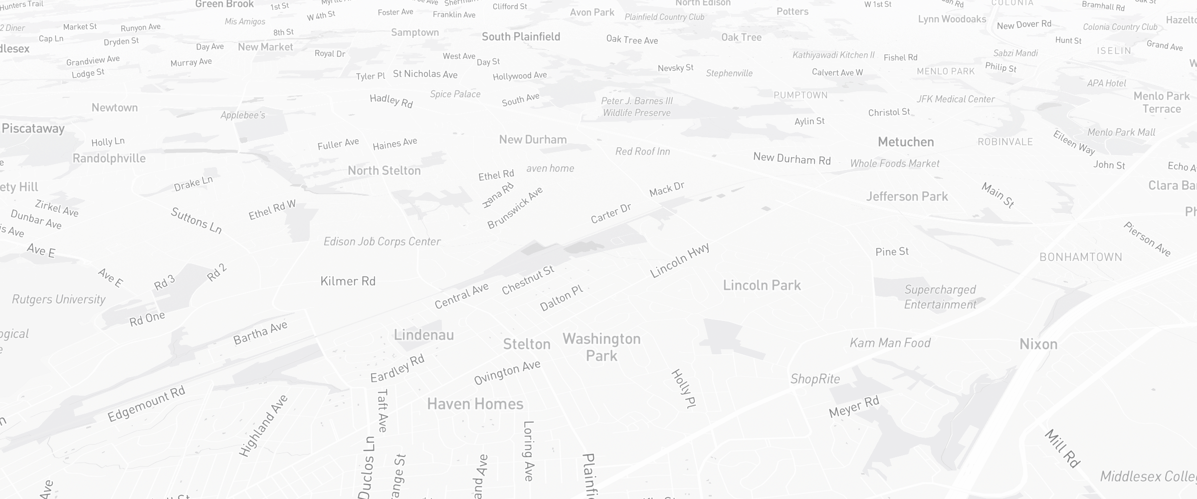 Neighborhood map of Edison, NJ — the area served by Life Insurance Agents of Edison Group